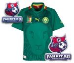 Камерун майка игровая домашняя 11-13 / Cameroon Home Shirt 2011/13 - Power Green/Chili Pepper