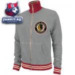Кофта Чикаго Блэкхокс / Chicago Blackhawks Grey Mitchell & Ness French Terry Vintage Garment Washed Track Jacket