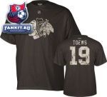 Футболка Чикаго Блэкхокс / Jonathan Toews #19 Chicago Blackhawks Reebok Digital Camo Name & Number T-Shirt