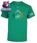 Футболка Колорадо Эвеланш / Colorado Avalanche Kelly Green Flag Day T-Shirt