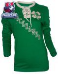 Женская кофта Чикаго Блэкхокс / Chicago Blackhawks Women's Kelly Green Enya Lace Up Longsleeve T-Shirt