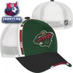 Кепка Миннесота Уайлд / Minnesota Wild Reebok Mesh Back Logo Flex Hat