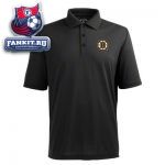 Поло Бостон Брюинз / Boston Bruins Black Pique Extra Light Polo Shirt