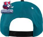 Кепка Сан-Хосе Шаркс / San Jose Sharks Dark Teal/Balck Shadow Script Snapback Adjustable Hat