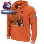Толстовка Филадельфия Флайерз / Philadelphia Flyers Mitchell & Ness Winter Classic 2012 Orange Repeat Full-Zip Hoodie