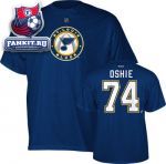 Футболка Сент-Луис Блюз / T.J. Oshie Navy Blue Reebok St. Louis Blues Name and Number T-Shirt
