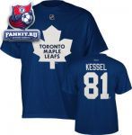 Футболка Торонто Мейпл Лифс / Phil Kessel Blue Reebok Name and Number Toronto Maple Leafs T-Shirt
