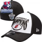 Кепка Нью-Джерси Девилз / New Jersey Devils New Era 39THIRTY NHL 2012 Conference Champions Official Locker Room Hat