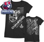 Женская футболка Лос-Анджелес Кингз / Los Angeles Kings Women's Reebok 2012 Stanley Cup Champions Team Energy Roster T-Shirt 