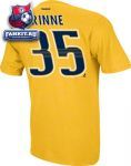 Футболка Нэшвилл Предаторз / Pekka Rinne Gold Reebok Name and Number Nashville Predators T-Shirt