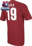 Футболка Финикс Койотс / Shane Doan Garnet Red Reebok Name and Number Phoenix Coyotes T-Shirt