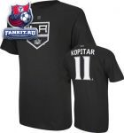 Футболка Лос-Анджелес Кингз / Anze Kopitar Black Reebok Los Angeles Kings Name and Number T-Shirt