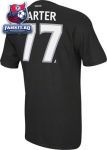 Футболка Лос-Анджелес Кингз / Jeff Carter Black Reebok Los Angeles Kings Name and Number T-Shirt