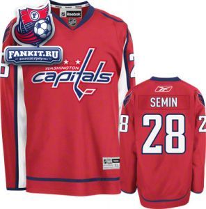 Игровой свитер Вашингтон Кэпиталз Reebok / Alexander Semin Jersey: