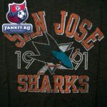 Футболка Сан-Хосе Шаркс / San Jose Sharks '47 Brand Vintage Scrum Tee