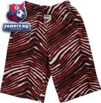 Шорты Каролина Харрикейнз / Zubaz Shorts: Red/Black Zubaz Zebra Shorts