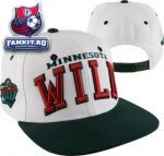 Кепка Миннесота Уайлд / Minnesota Wild Super Star White/GreenSnapback Hat