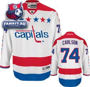 Игровой свитер Вашингтон Кэпиталз Reebok / John Carlson Jersey: Reebok Alternate #74 Washington Capitals Premier Jersey