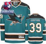 Игровой свитер Сан-Хосе Шаркс / Logan Couture Jersey: Reebok Teal #39 San Jose Sharks Premier Jersey