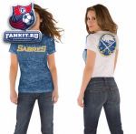 Женская футболка Баффало Сейбрз / Buffalo Sabres Women's Superfan Burnout Tee from Touch by Alyssa Milano