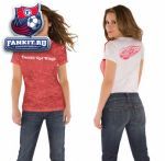 Женская футболка Детройт Ред Уингз / Detroit Red Wings Women's Superfan Burnout Tee from Touch by Alyssa Milano