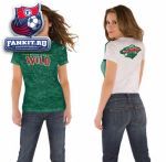 Женская футболка Миннесота Уайлд / Minnesota Wild Women's Superfan Burnout Tee from Touch by Alyssa Milano