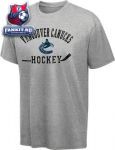 Футболка Ванкувер Кэнакс / Vancouver Canucks Grey Old Time Hockey Kramer T-Shirt 
