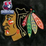 Куртка Чикаго Блэкхокс / Chicago Blackhawks Faux Leather Varsity Jacket