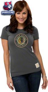 Женская футболка Чикаго Блэкхокс / woman t-shirt Chicago Blackhawks