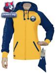 Женская толстовка Баффало Сейбрз / Buffalo Sabres Women's Letterman Full-Zip Fleece Hooded Sweatshirt