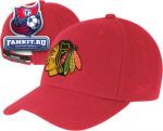 Кепка Чикаго Блэкхокс / Chicago Blackhawks Red BL Team Logo Wool Blend Adjustable Hat