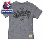 Футболка Чикаго Блэкхокс / Chicago Blackhawks Retro Sport 2010 Western Conference Champions Well Scripted Tri-Blend T-Shirt