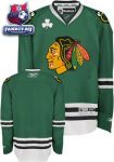 Игровой свитер Чикаго Блэкхокс / Chicago Blackhawks St. Patrick's Day Green Reebok Premier NHL Jersey