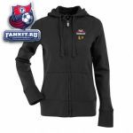 Женская толстовка Чикаго Блэкхокс / Chicago Blackhawks Women's 2010 Stanley Cup Finals Champions Black Signature Full-Zip Hooded Sweatshirt