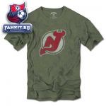 Футболка Нью-Джерси Девилз / New Jersey Devils Green '47 Brand Vintage Primary Logo Scrum Tee 