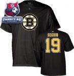 Футболка Бостон Брюинз / Tyler Seguin Black Reebok Name and Number Boston Bruins T-Shirt