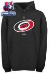 Толстовка Каролина Харрикейнз / Carolina Hurricanes Black Primary Logo Hooded Fleece Sweatshirt