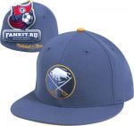 Кепка Баффало Сейбрз / Buffalo Sabres Blue Mitchell & Ness Vintage Basic Logo Fitted Hat