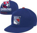 Кепка Нью-Йорк Рейнджерс / New York Rangers Blue Mitchell & Ness Vintage Basic Logo Fitted Hat