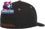 Кепка Филадельфия Флайерз / Philadelphia Flyers Black Mitchell & Ness Panel Down Fitted Hat