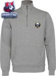 Кофта Баффало Сейбрз / Buffalo Sabres Grey Revolution 1/4 Zip Fleece Pullover Sweatshirt