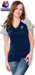 Женская футболка Баффало Сейбрз / Buffalo Sabres Women's Navy Energy V-Neck T-Shirt