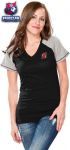 Женская футболка Нью-Джерси Девилз / New Jersey Devils Women's Black Energy V-Neck T-Shirt