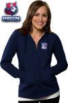 Женская толстовка Нью-Йорк Рейнджерс / New York Rangers Women's Navy Signature Full-Zip Hooded Sweatshirt