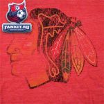 Женская толстовка Чикаго Блэкхокс / Chicago Blackhawks Women's Blasted Long Sleeve Hooded Tri-Blend T-Shirt
