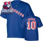 Футболка Нью-Йорк Рейнджерс / Marian Gaborik Blue Reebok Name and Number New York Rangers T-Shirt