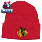 Шапка Чикаго Блэкхокс / Chicago Blackhawks Red BL Watch Primary Knit Hat