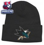 Шапка Сан-Хосе Шаркс / San Jose Sharks Black BL Watch Primary Knit Hat