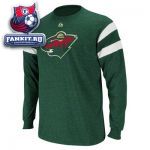 Кофта Миннесота Уайлд / Minnesota Wild Green Clear Shot Fashion Long Sleeve T-Shirt