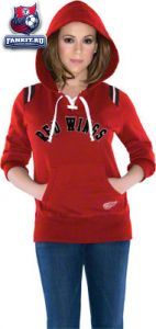 Женская толстовка Детройт Ред Уингз / woman hooded Detroit Red Wings